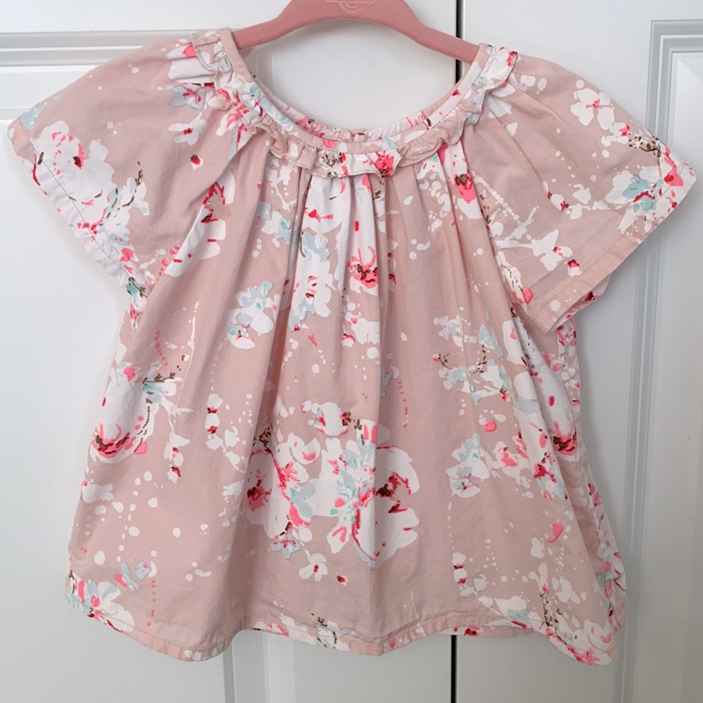 Bonpoint floral top 3T giftable condition